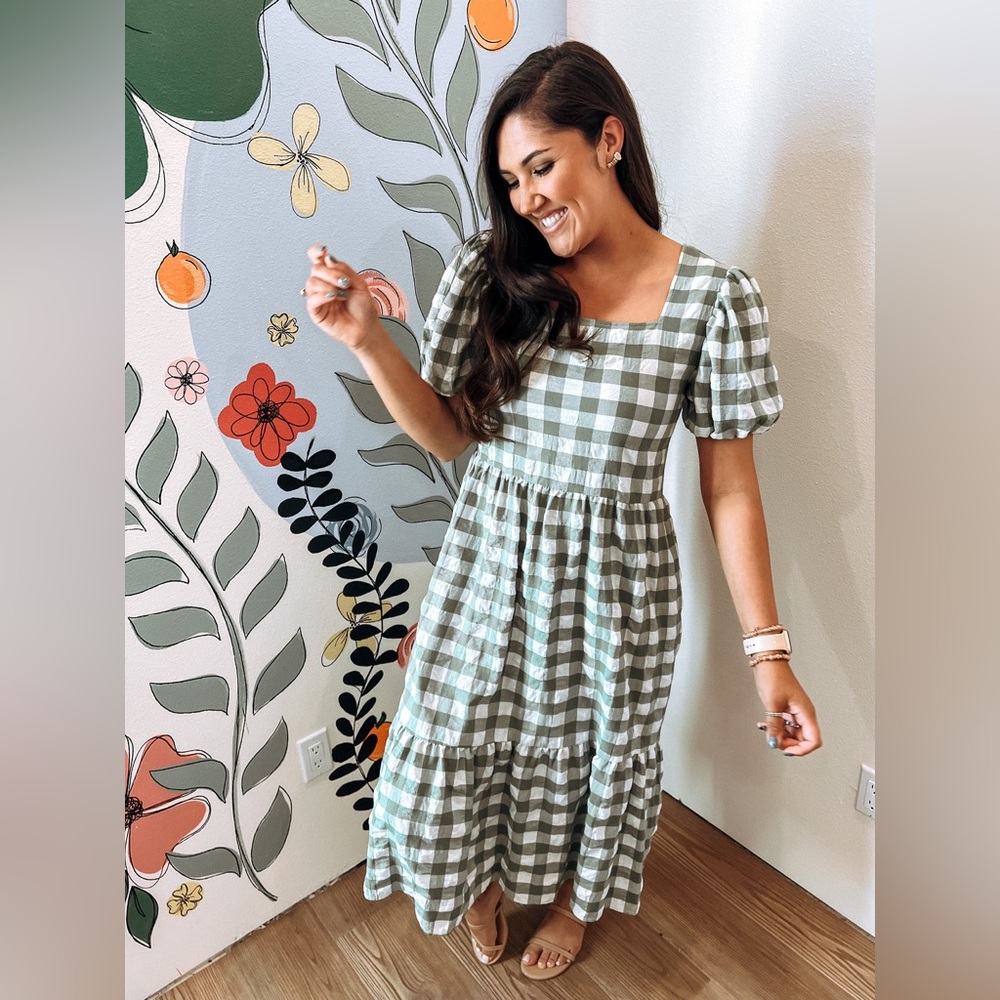 Things Between - Called to Surf - Gingham midi dress